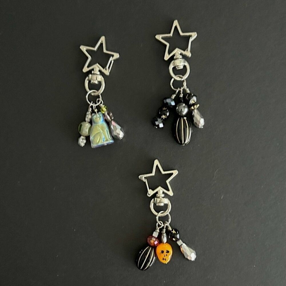 Halloween Themed Set of 3 Key Rings, Perfect For Gifting and Keeping